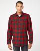 Snap Front Long Sleeve Plaid Flannel Shirt - 8219