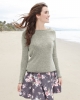 Women's Kaitlyn Gauze Knit Long Sleeve Pullover