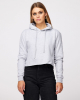 Women's Cropped Fleece Hooded Sweatshirt - 585