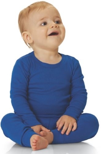 Infant Long Sleeve Baby Rib Pajama Top