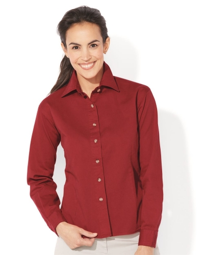 Women's Long Sleeve Cotton Twill Shirt