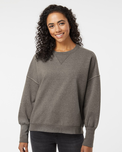 Women's Sueded Fleece Crewneck Sweatshirt