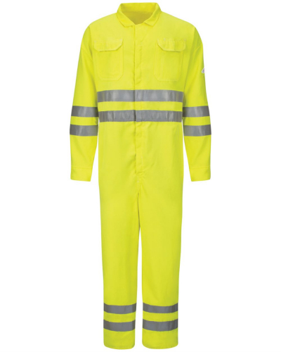 Hi-Vis Deluxe Coverall With Reflective Trim - CoolTouch® 2 - 7 Oz. - Tall Sizes