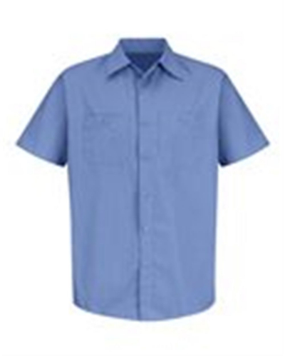 Industrial Stripe Short Sleeve Work Shirt - Tall Sizes - SB22T