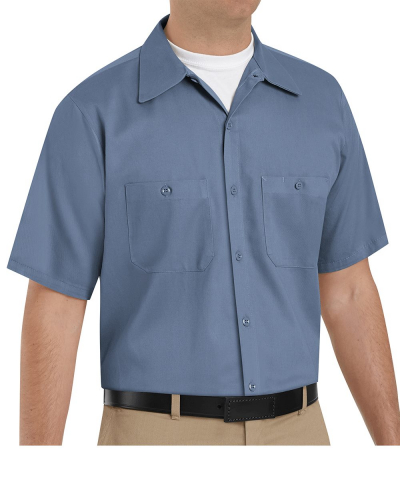 Cotton Short Sleeve Uniform Shirt - Tall Sizes - SC40T
