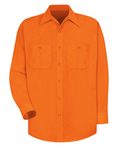 Enhanced Visibility Long Sleeve Work Shirt - Tall Sizes - SS14T