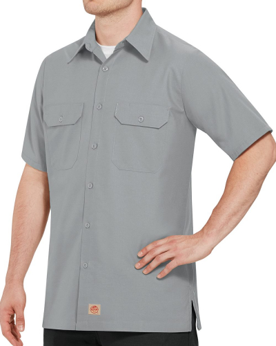Ripstop Short Sleeve Work Shirt - Tall Sizes - SY60T