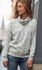 Women's Mélange Fleece Cowl Neck Sweatshirt