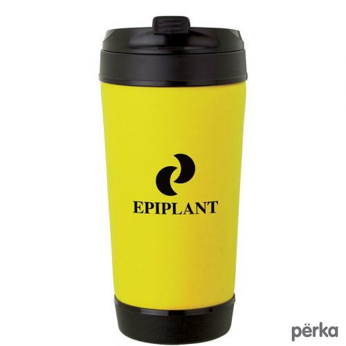 Perka® Hibiscus IV 17 Oz. Insulated Spill-Proof Mug