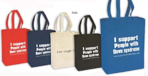 Canvas Gusset Shopping Tote