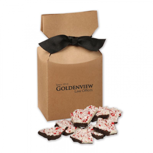 Peppermint Bark in Kraft Premium Delights Gift Box