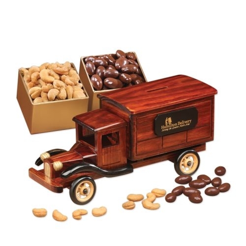 1935-Era Delivery Truck with Chocolate Almonds & Jumbo Cashews