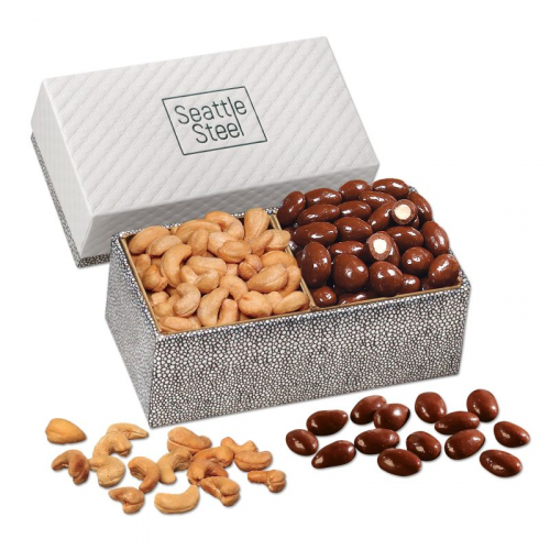 Chocolate Almonds & Cashews in Pillow Top Gift Box
