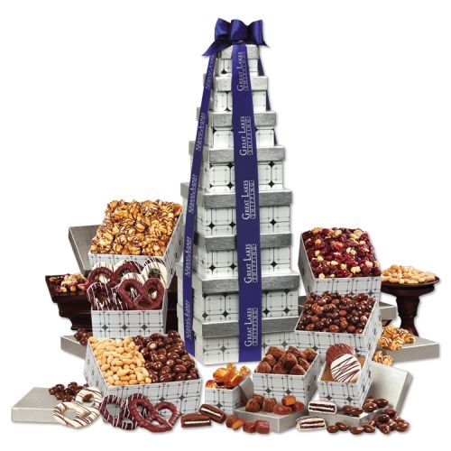 Silver Delights Giant Party Tower