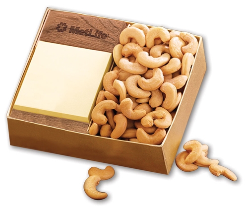 Post-it® Note Holder with Extra Fancy Jumbo Cashews
