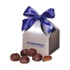 Chocolate Sea Salt Caramels in Silver Classic Treats Gift Box