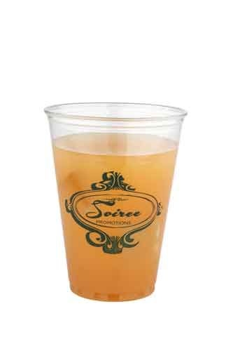 10 Oz. Clear Medium Plastic Party Cup (Offset Printing)