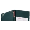 Bonded Leather Guest Check Presenter w/ 1 Pocket & Ribboned Panel Inside Left
