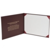 Deluxe Saver Flat Certificate Cover w/15 Point Board Liner (8 1/2