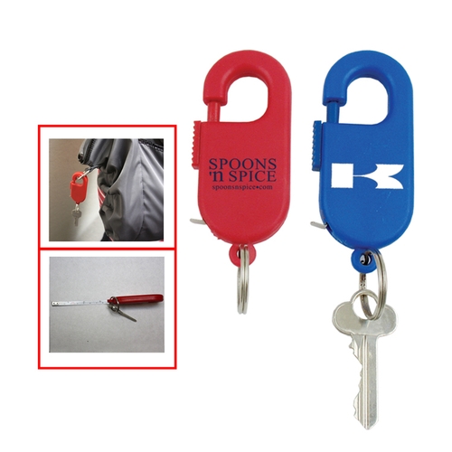 Spring Clip Tape Meausre W/Key Ring