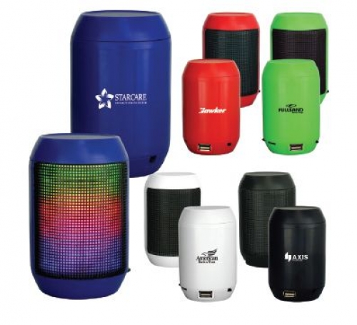 Tech Accessories - Bluetooth Accessories - Barrel Light Up Bluetooth Speaker