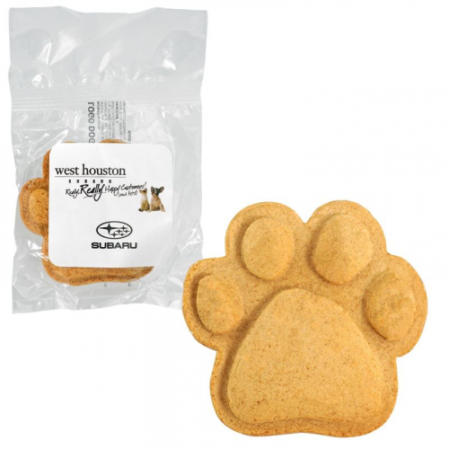 Colorful Paw Print Dog Cookie