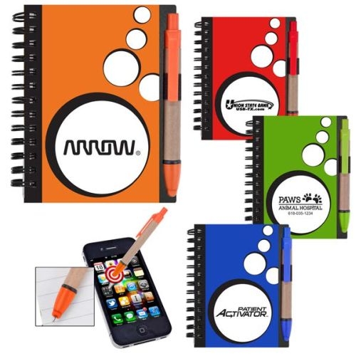 Mini Spotlight Notebook & Stylus/Pen