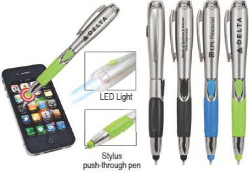 Pens, Gel Pens and Stylus Pens - 3-in-1 Stylus, Pen, Light