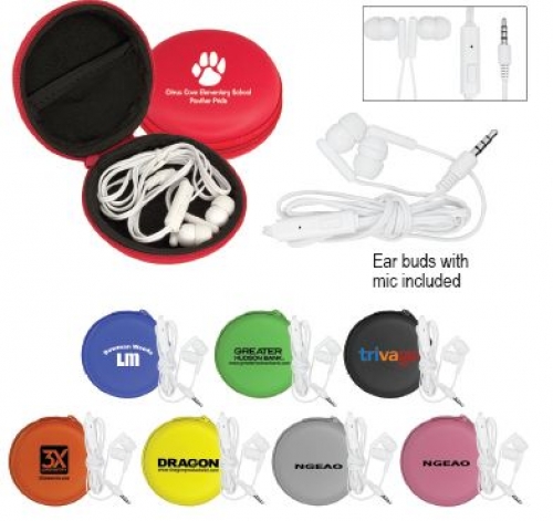 Tech Accessories - Ear Buds - Deluxe Case With Ear Buds & Mic