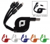 Tech Accessories - Charging Cables - 3 Way Retractable MFi Noodle Cable