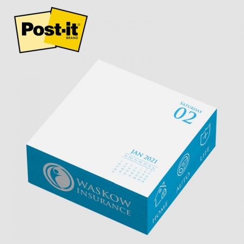 Post-it® Custom Printed Notes Calendar Cubes