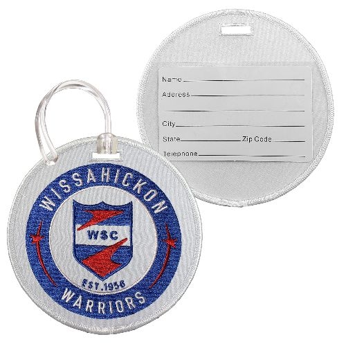 Embroidered Round Luggage Tags