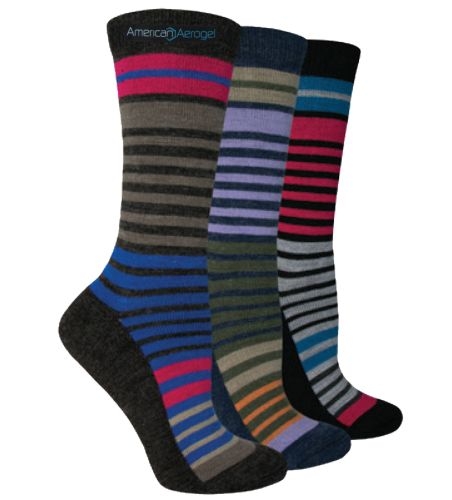 Fashion Plus Women's Striped Crew Socks