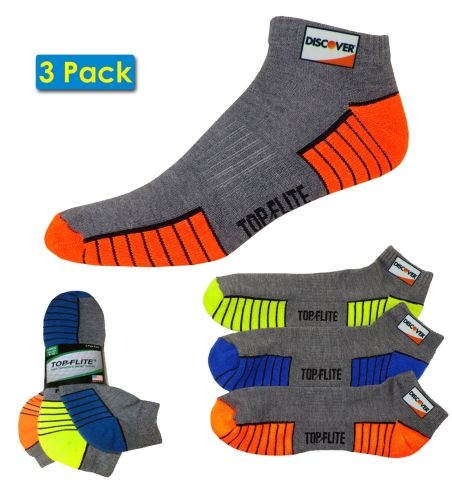 Top-Flite Half Cushion Low Cut Socks (Pack of 3)