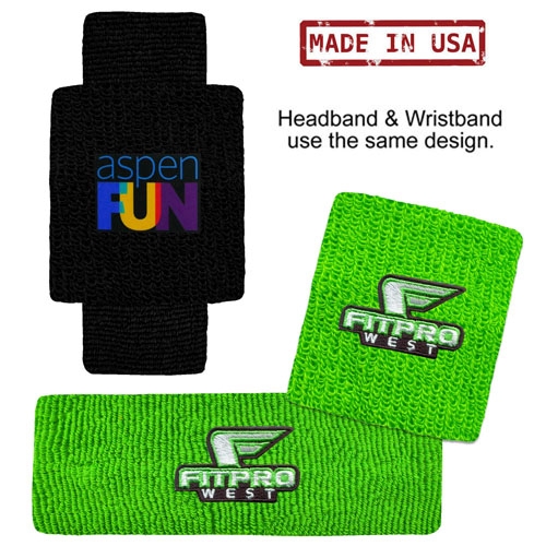 USA Made Headband-Wristband Combo