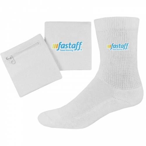 3 in 1 Band and Relaxed Top Crew Socks Combo