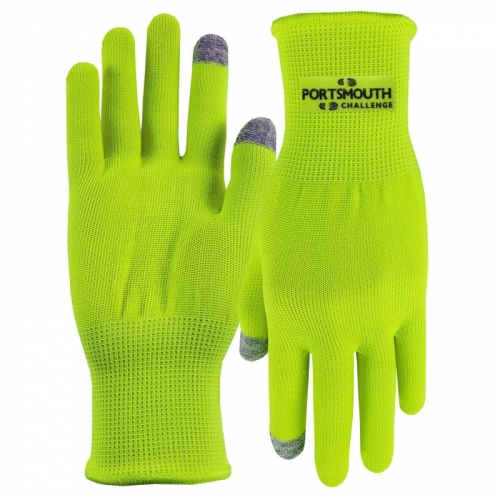 Hi-Vis Sports Performance Runners Text Gloves