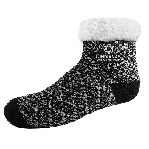 Sherpa Lined Fuzzy Feet Quarter Socks