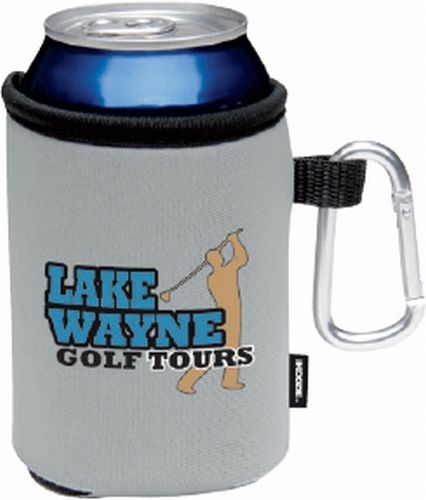 Koozie® Collapsible Can Cooler with Carabiner