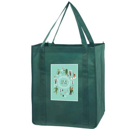 Recession Buster Non-Woven Grocery Tote Bag w/ Insert and Full Color (13