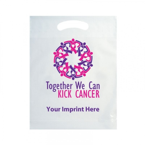 Breast Cancer Awareness Stock Design Die Cut LDPE Bag • Together-Customized (12