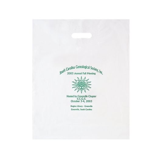 Patch Handle Reinforced Die Cut Plastic Bag (16