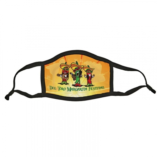 Sublimated Polyester Mask with Adjustable Ear Loops
