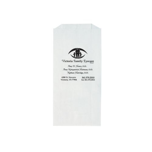 White Kraft Paper Prescription Bag (5
