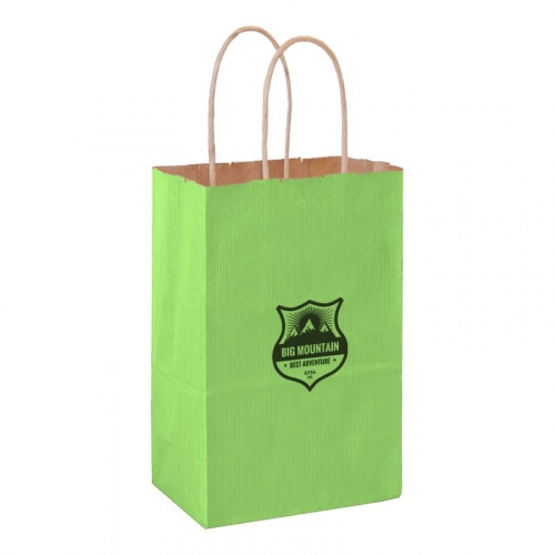 Matte Color Paper Shopper Tote Bag (5