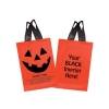 Halloween Stock Design Orange Soft Loop Shopper • Pumpkin Face & Safety Tips
