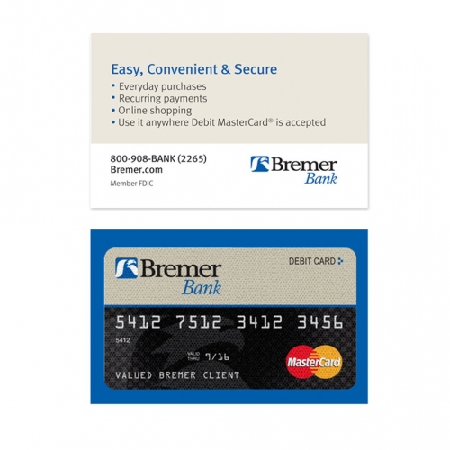 MicroBuff™ Microfiber Custom Business Card One-Sided