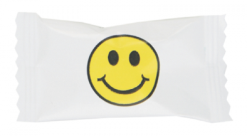 Assorted Pastel Chocolate Mints in a Smiley Face Wrapper