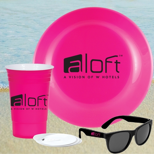 Party Fly Sun Kit - Cup, Beach Ball & Sunglasses