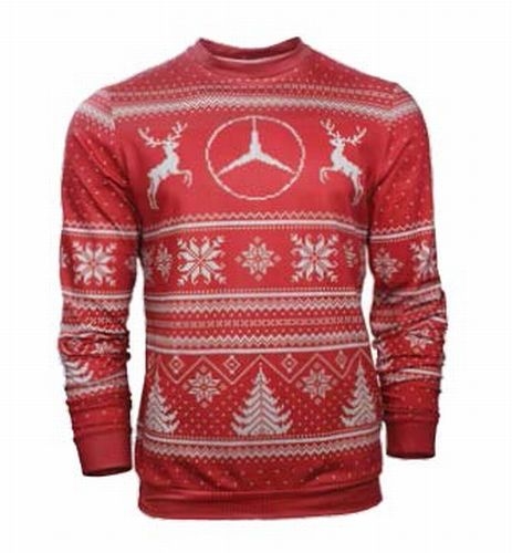 KNIT AND SUBLIMATED HOLIDAY SWEATER - New - (SUBLIMATED)